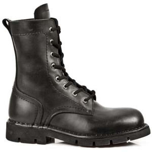boty kožené NEW ROCK 1423-S1 černá