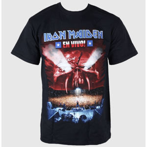 Tričko metal ROCK OFF Iron Maiden En Vivo černá