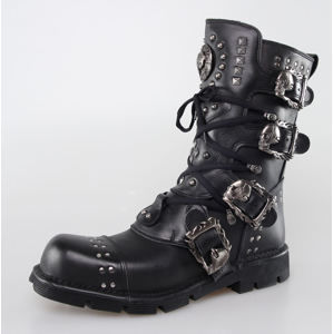 boty kožené NEW ROCK 1474-S1 černá 46