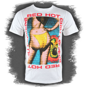 Tričko metal BRAVADO Red Hot Chili Peppers Bikini Wall bílá