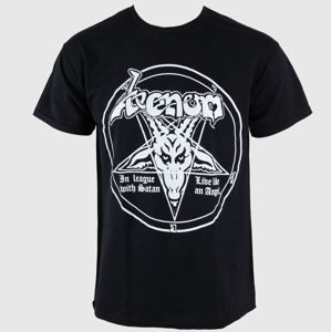 Tričko metal RAZAMATAZ Venom In League With Satan černá M