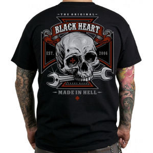 tričko pánské BLACK HEART - REPAIRMAN - BLACK - 001-0008-BLK