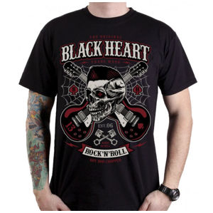 tričko street BLACK HEART ROCKABILLY BOY černá M