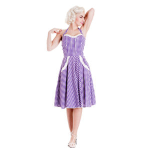 šaty dámské HELL BUNNY - Charlotte - Lavndr - 4226 L