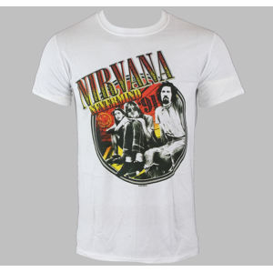 tričko metal LIVE NATION Nirvana Full Colour Photo White bílá XL