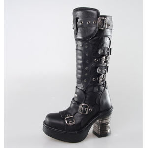 boty na podpatku NEW ROCK 8353-S1 černá vícebarevná