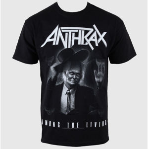 Tričko metal ROCK OFF Anthrax černá XL