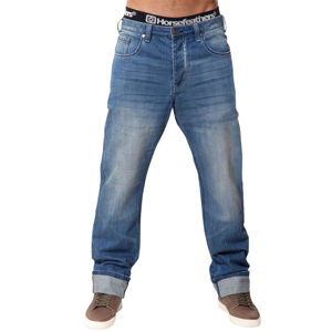 kalhoty pánské -jeansy- HORSEFEATHERS - Ground Light Blue 30