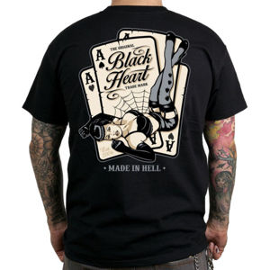 tričko pánské BLACK HEART - ELLA - BLACK - 001-0146-BLK L