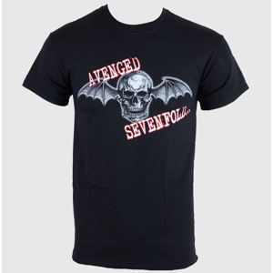 Tričko metal LIVE NATION Avenged Sevenfold Death Bat Glow Skull černá S