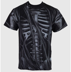 tričko ALISTAR Skeleton černá XXL