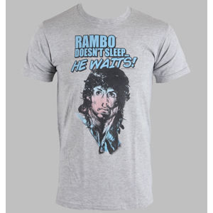 tričko AMERICAN CLASSICS Rambo Rain On Your Face šedá