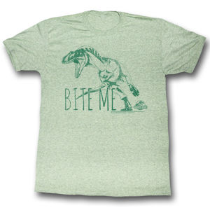 tričko AMERICAN CLASSICS Jurassic Park Bite šedá zelená