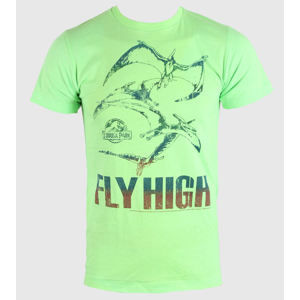 tričko AMERICAN CLASSICS Jurassic Park Fly High zelená S