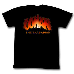 tričko AMERICAN CLASSICS Barbar Conan New Logo černá S