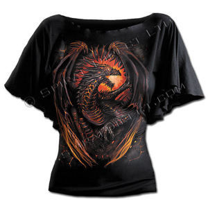 tričko SPIRAL Dragon Furnace černá L