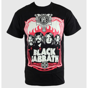 tričko metal BRAVADO Black Sabbath Red Flames černá XL
