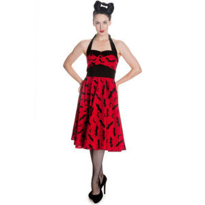 šaty dámské HELL BUNNY - Bat 50´s - Red/Blk - 4290 XS