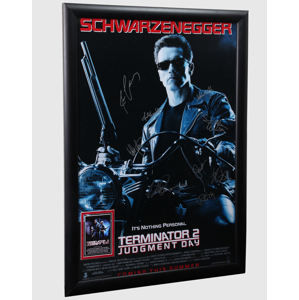 plakát s podpisy Terminator 2 - ANTIQUITIES CALIFORNIA