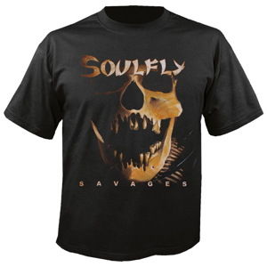 Tričko metal NUCLEAR BLAST Soulfly Savages černá šedá hnědá S