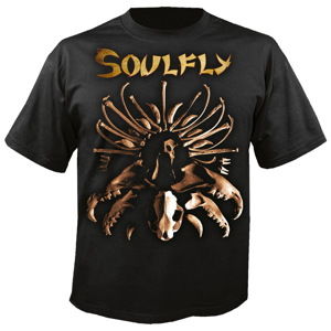 Tričko metal NUCLEAR BLAST Soulfly Bones černá šedá hnědá