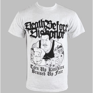 tričko metal RAGEWEAR Death Before Dishonor Fist šedá bílá hnědá XXL