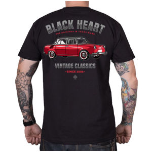 tričko pánské BLACK HEART - VINTAGE MB - BLACK - 001-0148-BLK XL