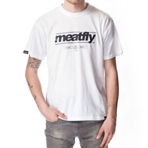 tričko street MEATFLY COMPANY F šedá bílá hnědá S