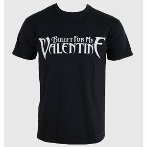 Tričko metal ROCK OFF Bullet For my Valentine Logo černá šedá hnědá L