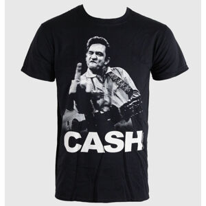 tričko pánské Johnny Cash - Finger - Black - BRAVADO EU - JCTS01 L