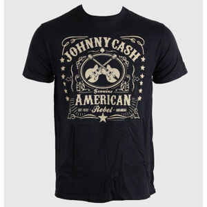 tričko pánské Johnny Cash - American Rebel - Blk - BRAVADO EU - JCTS02 L