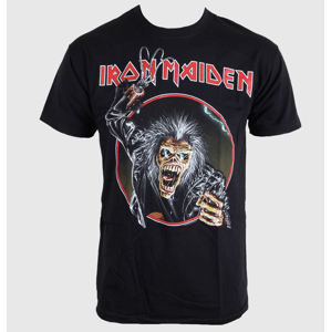 Tričko metal ROCK OFF Iron Maiden Eddie Hook černá XL
