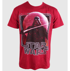 tričko PLASTIC HEAD Star Wars Vader Lightsaber černá červená růžová S