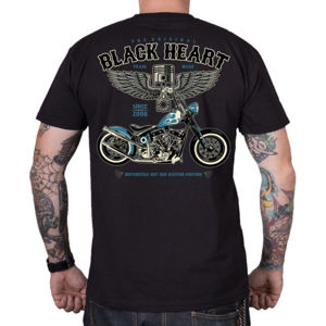 tričko street BLACK HEART BLUE CHOPPER černá XXL