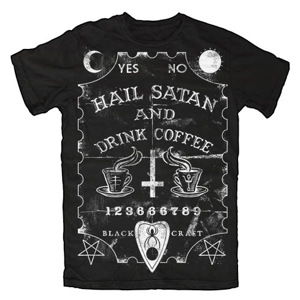 BLACK CRAFT Hail Satan & Drink Coffee černá XL