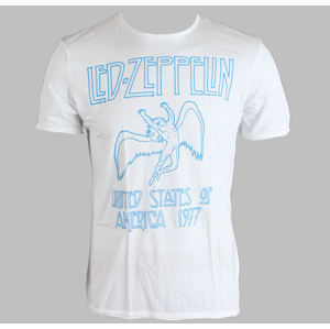 tričko metal AMPLIFIED Led Zeppelin 77 bílá XXL