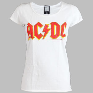 Tričko metal AMPLIFIED AC-DC Logo bílá XL