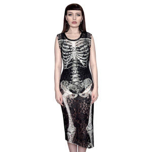 šaty KILLSTAR Skeletor Lace Maxi XL