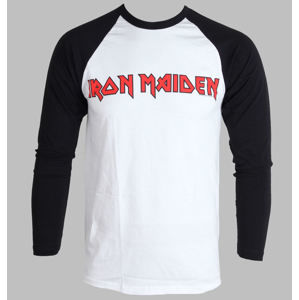 Tričko metal ROCK OFF Iron Maiden Logo černá bílá