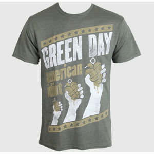 Tričko metal BRAVADO Green Day Handout šedá XL