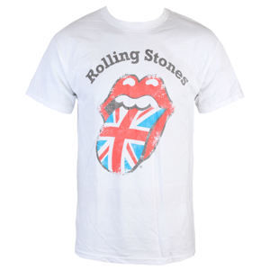 BRAVADO Rolling Stones Distressed Union Jack bílá