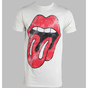 Tričko metal BRAVADO Rolling Stones DSTRSS Tongue bílá XL