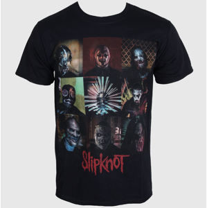 Tričko metal ROCK OFF Slipknot Blocks černá XXL