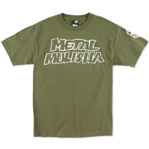 tričko street METAL MULISHA Throwback zelená vícebarevná S