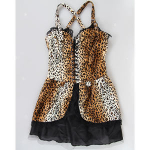 šaty dámské BLACK PISTOL - Punk - Leopard - B-5-04-030-09 M