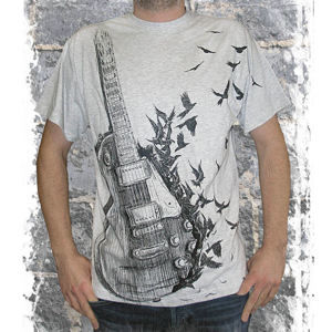 tričko ALISTAR Gibson&Crows bílá 3XL