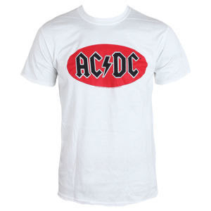 Tričko metal LIVE NATION AC-DC Oval Logo bílá XXL
