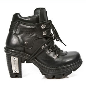 boty na podpatku NEW ROCK Itali Negro černá