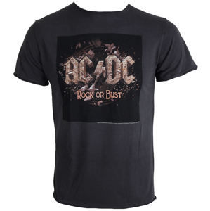 Tričko metal AMPLIFIED AC-DC Rock Or Bust černá šedá M