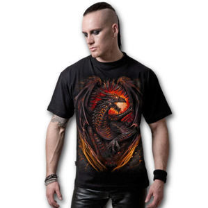 tričko SPIRAL Dragon Furnace černá